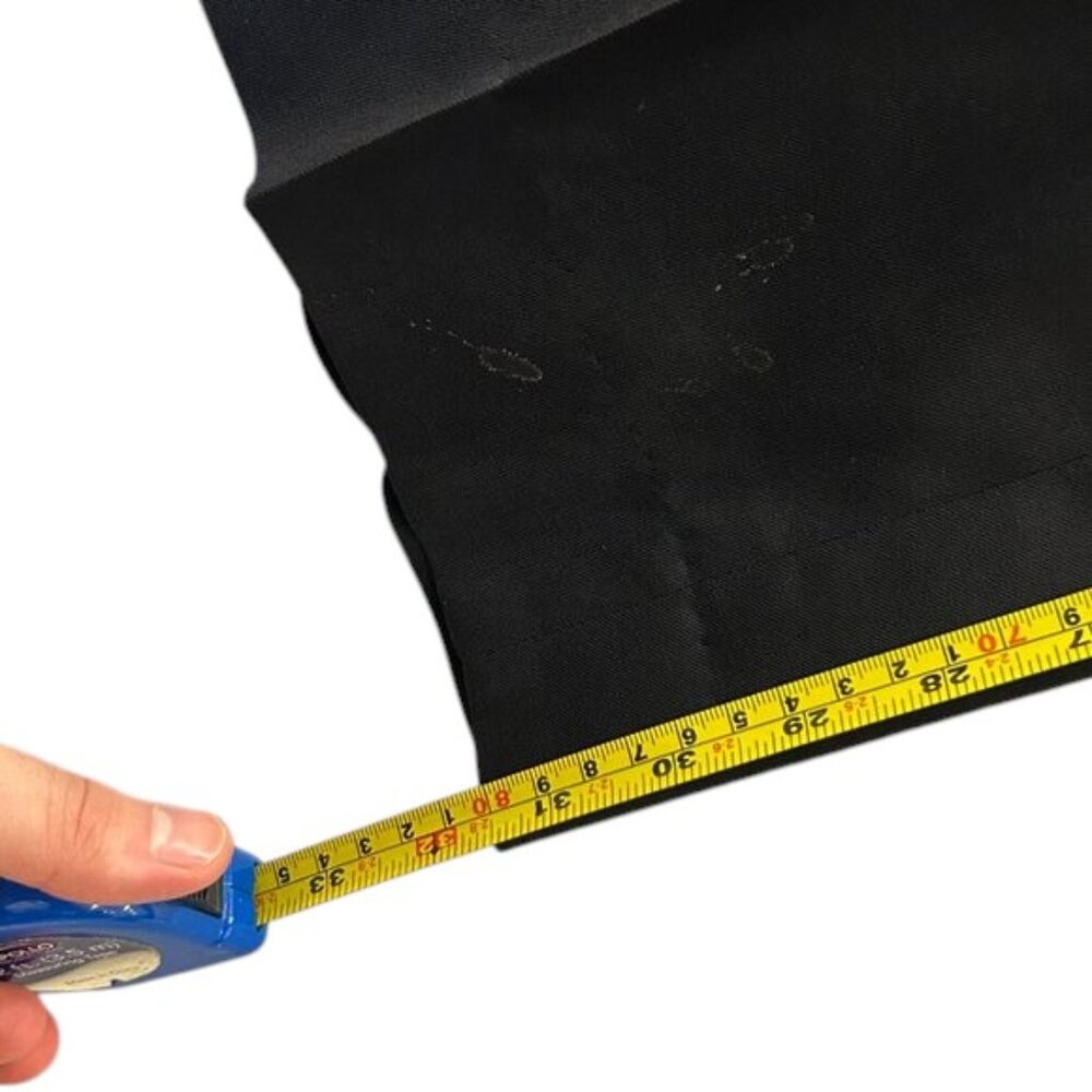 Yves Saint Laurent Dress Pants Mens Black Solid Classic Pleat Front Trousers - Picture 7 of 9